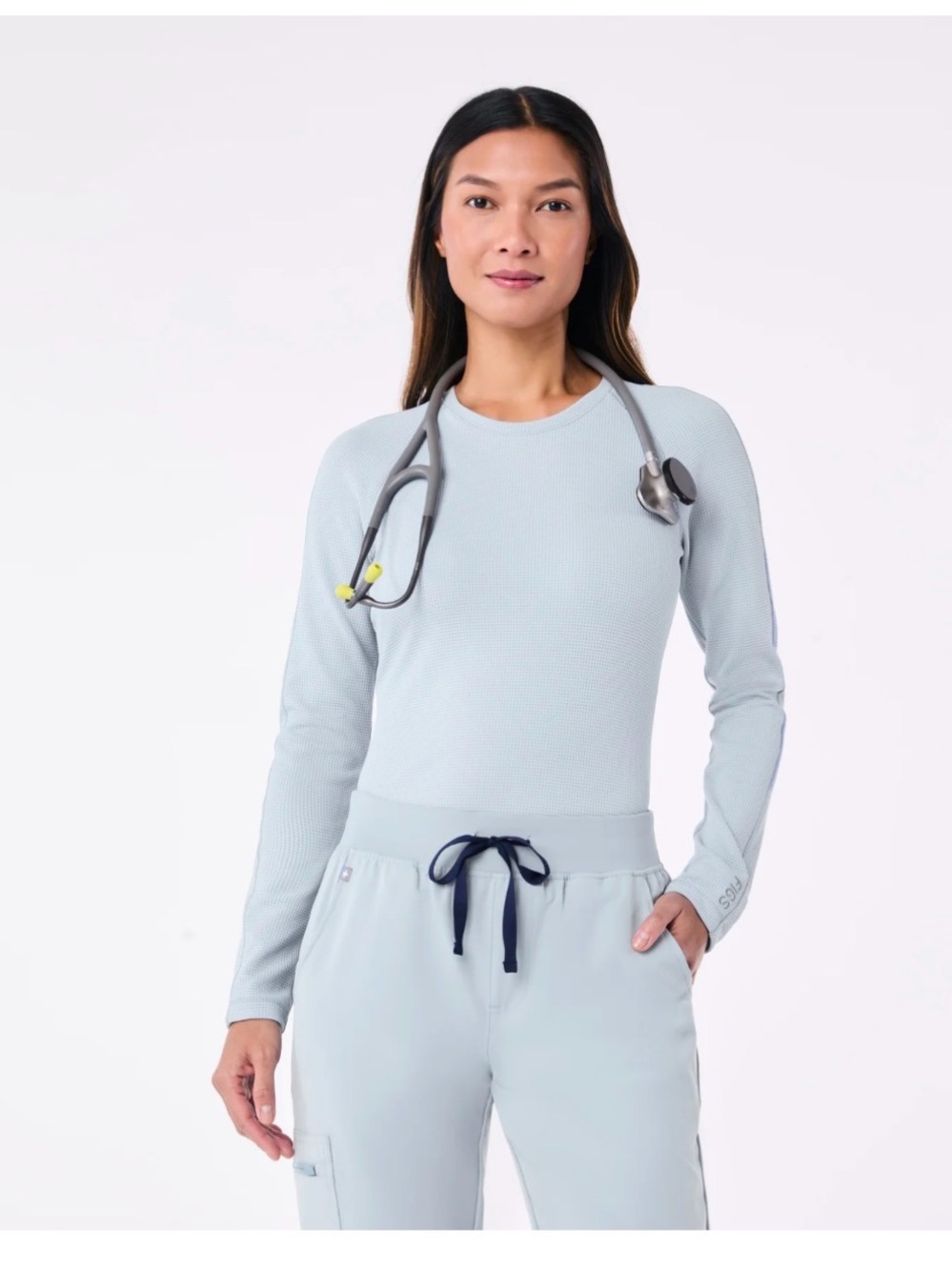 FIGS Technical Collection Waffle Underscrubs set of 2 size SMALL - Picture 4 of 4